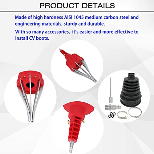 ReluxGo Automotive Universal Pneumatic CV Joint Boot Installation Tool CV Boot Expander Rod Spreader Installation Removal Tool Kit Compatible with Audi, BMW,Mercedes, UTV, ATV