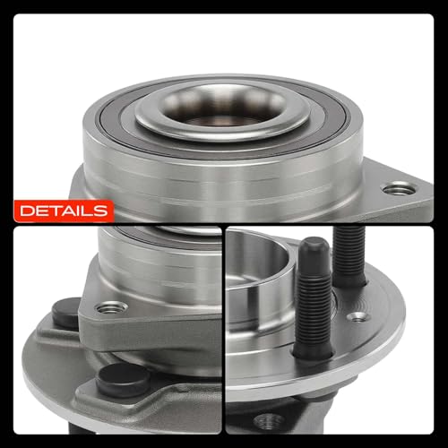 A-Premium 2 x Wheel Bearing and Hub Assembly with 5-Lug | Compatible with Chevrolet Equinox, Malibu, Impala & GMC Terrain & Buick Lacrosse, Regal, Allure & Cadillac CTS & Saab 9-5
