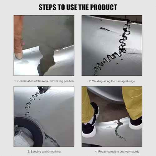 500 PCS Hot Staples Welding Rods, 0.6mm & 0.8mm Hot Staple Welding Wire with Storage Box, Wave Shape Plastic Welder Staple Replacements for Repair Dashboards Lamp Holders - color: 500pcs