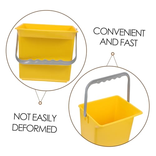 Hemobllo Large Capacity Plastic Bucket for Car Detailing Home Cleaning Handle Bucket Spout and Scale for Efficient Cleaning
