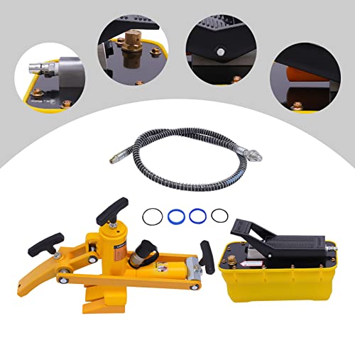 Bead Breaker, 10,000PSI Air Hydraulic Tire Bead Breaker Heavy Duty Tires Bead Breaker for Tractor Truck and Hydraulic air foot pump,Air Hydraulic Bead Breaker Portable Tire Tool for Car Tire Removal