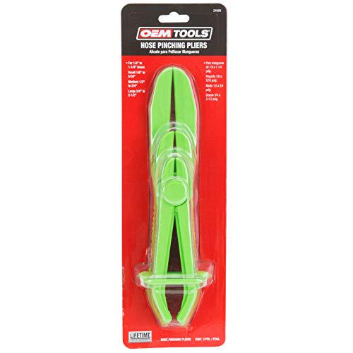 OEMTOOLS 24689 3 Piece Hose Pinching Pliers Set, Hose Clamp Pliers, Plastic Hose Clamp, Radiator Hose Clamps, Hose Pinch Pliers, Fuel Line Pinch Clamp