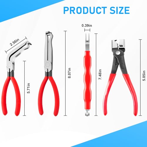 4PCS Electrical Disconnect Pliers, Automotive Electrical Terminal Connector Separator Removal Tool, Premium Auto Electrical Pliers, Automotive Electrical Connector Removal Tool for Cars