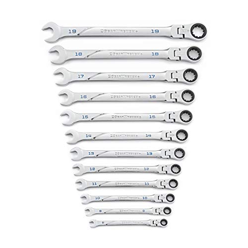 GEARWRENCH 12 Pc. 120XP Universal Spline XL Flex Head Ratcheting Combination Metric Wrench Set - 86229