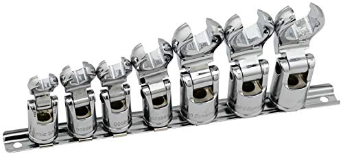 Dynamic Tools D010029 3/8" Drive SAE Flare Nut Socket Set (7 Piece), 3/8" to 3/4"