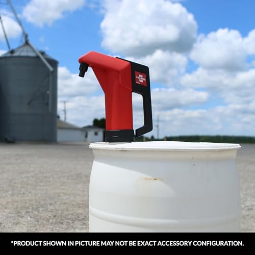 Fill-Rite FR20V Lever Operated Fuel & Oil Transfer Hand Pump - style: Poly Pump (Red - Fuel)