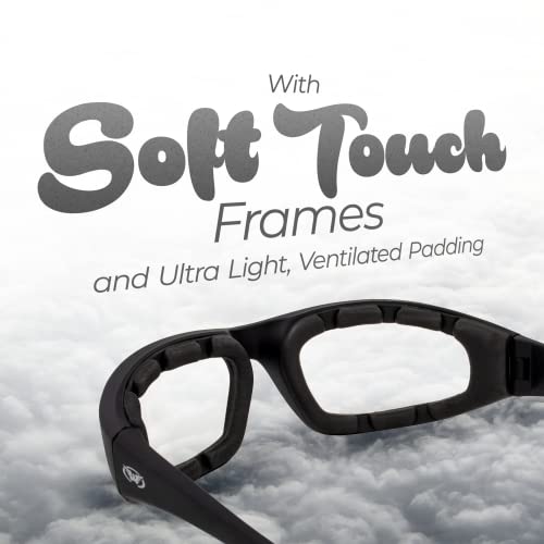 Global Vision Kickback Motorcycle Glasses - color: Black Frame/Clear Lens