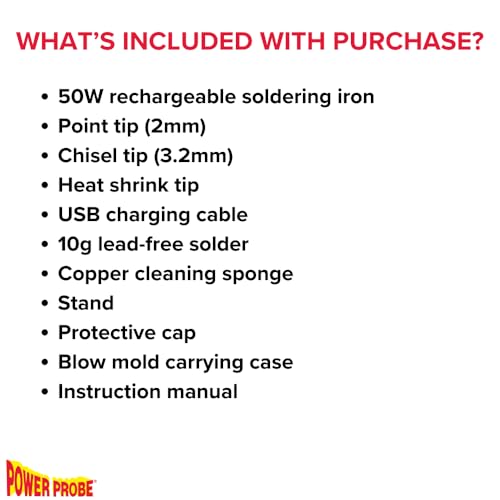 Power Probe Pro-Solder 50 Butane Soldering Iron (PPPS50W)