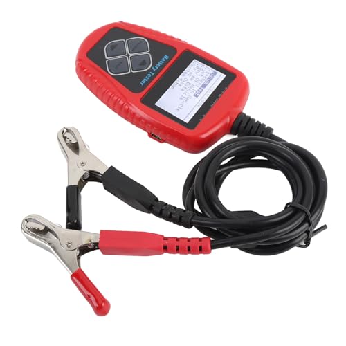 12V Car Battery Tester CCA 100 to 2000 220AH Digital Automotive Load Tester Battery Analyzer Cranking Charging Test Tool with Wide CCA Range and Multifunctional Diagnostics for