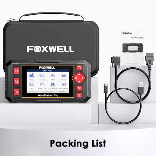 FOXWELL OBD2 Scanner Diagnostic Tool NT604, ABS/SRS/Transmission/Check Engine Code Reader for Cars and Trucks, 2026 diagnostic scanner for all vehicles, EN/ES Ver., Lifetime Update, Live Data, AutoVIN | Car Scanner with Live Data, Lifetime Free Updates, o