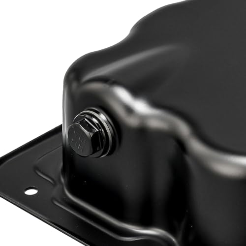 KAX FP64A Engine oil pan with Drain Plug Compatible with F-250 Super Duty, F-350 Super Duty, F-550 Super Duty, F-450 Super Duty - color: Engine oil pan, size: FP64A for F-250/350/450/550 Super Duty