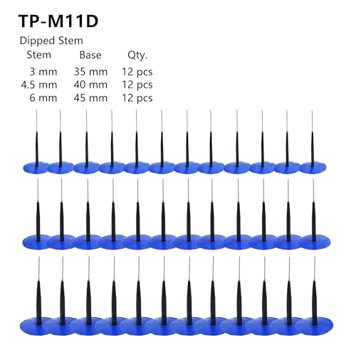 TP-M11D Combination Repair Unit Kit, Tire Repair Patch Plug Kit 1/8" x 1 3/8", 3/16" x 1 1/2" and 1/4" x 1 3/4" Dipped stem 12 pcs Each - size: 0.12 x 1.38, 0.18 x 1.57,0.24 x 1.77 Inch 36 pcs