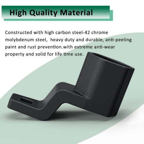 MOSTPLUS 19mm Harmonic Balancer Socket Tool + 50mm Crankshaft Crank Pulley Wrench Holder Automotive Removal Tools Compatible with Honda and Acura Engines