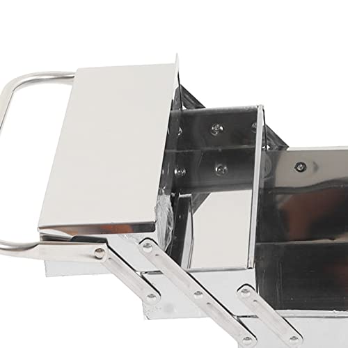 Cantilever Tool Box - Metal Folding Portable Auto Maintenance Storage Organizer with Stainless Steel 3 Layers and 5 Trays - size: 350
