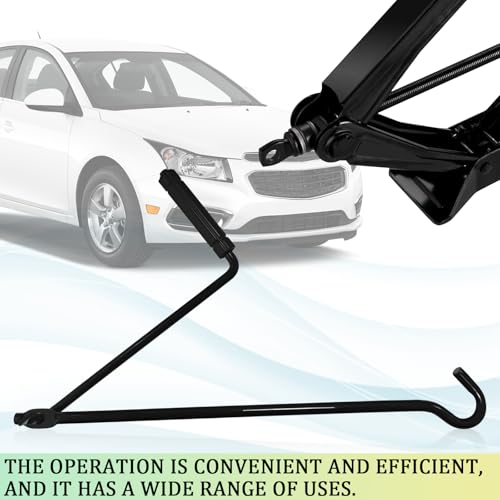 Car Jack Handle Scissor Jack Handle Replacement Car Lift Wrench Efficient Repair Tool Auto Universal Metal Tire Wheel Scissor Quick Lift Lug Handles Wrench for Cars Truck SUV Accessories