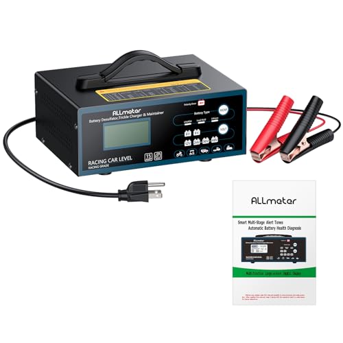 Smart Battery Charger Maintainer 0-12A Fully Automatic, Multi Voltage 6V 8V 12V 24V 36V 48V Automotive Charger for Car,Golf Cart,RV,Marine,AGM,Gel,Lead Acid Batteries,Pulse Repair Technology | Auto 6V/8V/12V/24V/36V/48V, AGM/GEL/STD/Calcium/Deep Cycle, fo