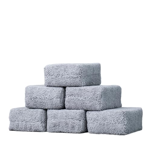 Chemical Guys, Foam Applicator Pads for Wax, Sealant & Dressing, Gray, 6 Pk | Soft, scratch-free foam applicators spread wax, sealant, glaze and dressing evenly, reusable, six pack - size: 6 Pack