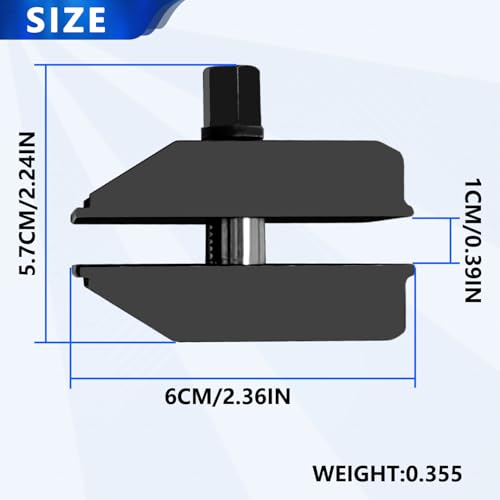 ZKTOOL 2.4" New Large Size Suspension Strut Split Hub Steering Knuckle Spreader Tool for VW, Audi, Ford, BMW, Shock Absorber Strut Remover Tool,Lower Arm Ball Joint Spliter.Double-Sided Reinforced - size: 2.4"