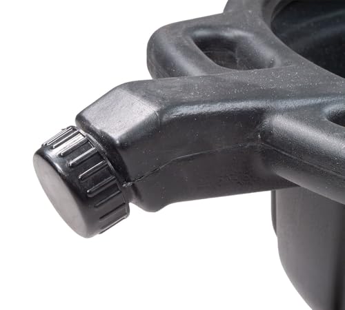 Mytee Products 2 Pack Automotive Oil Drain Pan - Black Plastic Anti Splash, Motor Large Oil Drip Catcher Pan for Changing Oil, Spill-Proof Design - 4.25-Gallon