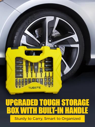 60pcs Magnetic Nut Driver Set for Impact Drills - Deep Nut Drivers, Metric & SAE Socket Adapters, Bit Extension, 1/4'' Quick Change, Wing Nut Driver, Pivoting Nutsetter, S2 Steel Bits, Upgraded Box - style: 60 piece