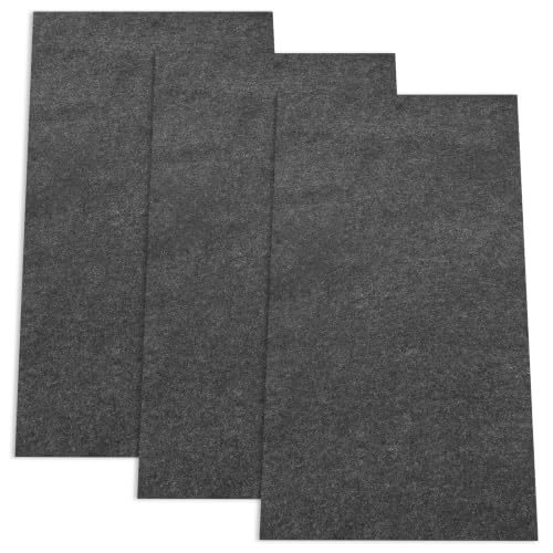 3pcs Garage Floor Mat Oil Spill Mat for Under Car, 36x60in Absorbent Oil Drip Pan, Reusable Oils Pads with PE Backing, Protects Driveway from Leaks & Stains, Deep Gray