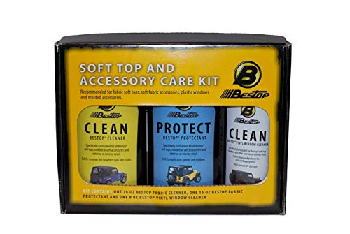 Bestop Cleaner/Protectant Pack 1121500 for Vinyl Soft Tops | Fits Universal, for Bestop vinyl soft tops, window cleaner, softop cleaner and protectant