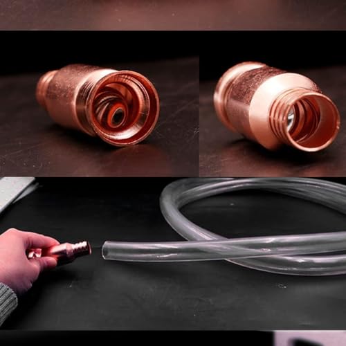 Shaker 1Siphon Self-Priming Copper Pump Head,Safety Self-Priming Siphon Hose Nozzle with Copper Head(62mm)