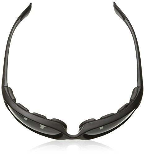 MF MotoFrames Payback Padded Motorcycle Sunglasses Black Frames - color: Black Frame/Polarized Smoke Lens