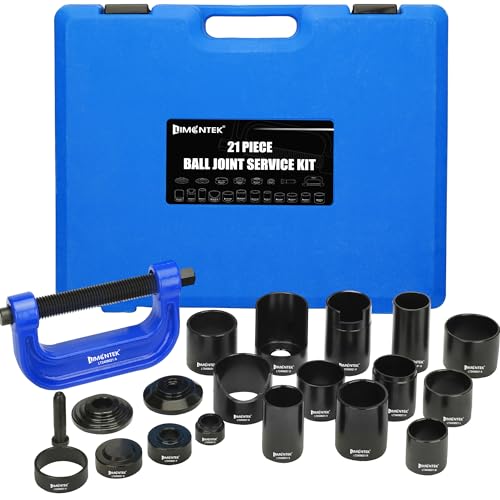 21pcs Ball Joint Press and U Joint Removal Tool, Heavy Duty Upper and Lower Ball Joint Service Set for 2WD 4WD Car Light Truck - color: Blue
