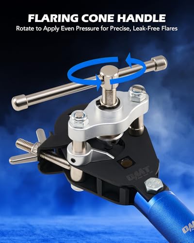 Orion Motor Tech 45° Flaring Tool Kit, Single Flaring Tool for 1/8" - 3/4" Tubing, Professional Pipe Flare Tool for Copper Brass Aluminum Pipes