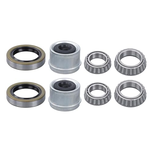 2 Sets 5-Lug 4.75 Trailer Wheel Hub with Bearings Kit for 3500Lb #84 Spindle