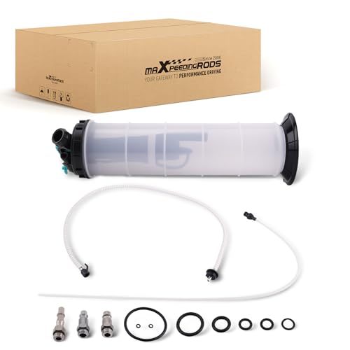 maXpeedingrods 2.5 Gallon/9.5L Pneumatic/Manual Fluid Extractor, Automotive Oil Extractor Pump, Transmission Filler Pump Oil Vacuum Changer with 5pc Brake Bleeding Hose for Car, SUVs, Truck, Yachts