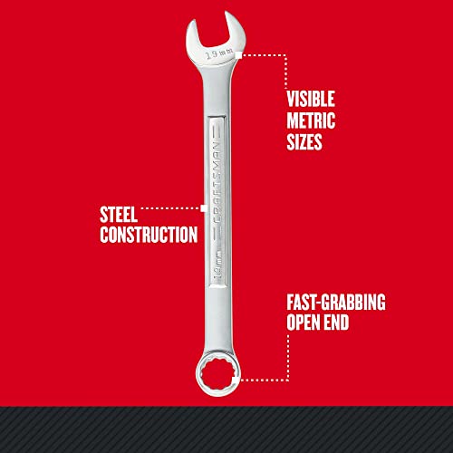 CRAFTSMAN Metric Combination Wrench Set, 11-Piece (CMMT10947)