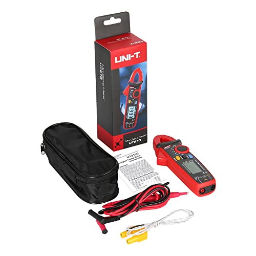 UNI-T Digital Clamp Meter UT210C AC/DC Voltmeter AC Amp Meter Clamp Multimeter Tester Continuity Tester Capacitor Mini Current Meter HVAC Tool - size: UT210C