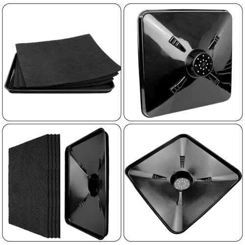 17892 Transmission Drain Pan for Lisle and 4 Pcs 22'' Oil Drain Splash Pad | 87031 87032 Large Transmission Fluid Pan Oil Drain Pan Suitable for Lisle Under Car and Most Transmission Drain Funnel