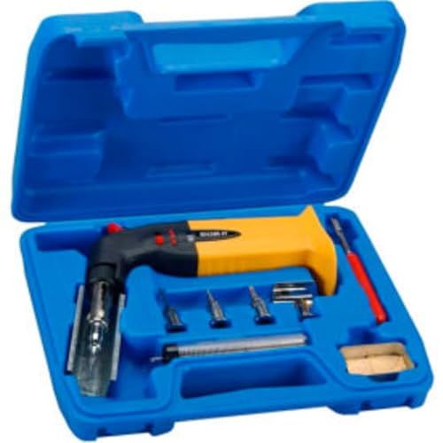 Solder-It ES-670CK Butane Heat Gun and Soldering Iron Kit with Reflector, Hot Knife, and Conical Tip | Heat Gun for Crafts, Heat Shrink and Auto Repair | Piezo Electric Ignition and Butane Refill Tank