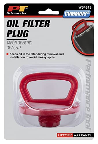 Performance Tool W54313 Cummins Oil Filter Plug for Easy Oil Changes and Maintenance - style: Cummins Oil Filter Plug