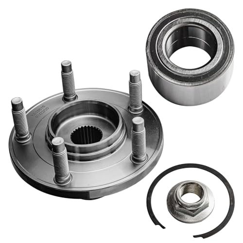 Detroit Axle - 2pc Front Steering Knuckle Kit for 2005-2012 Ford Escape 2005-2011 Mazda Tribute Mercury Mariner, Passenger Side Steering Knuckle, Wheel Bearing Hub Replacement - size: 2UW471878/Kit