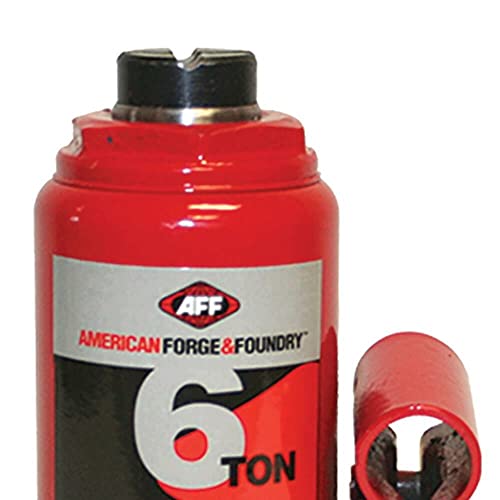 AFF Heavy Duty 6 Ton Bottle Jack, Manual, Machine Hardened Steel Saddles, Centered Pumps and Rams, 3506 - size: 6 Ton Capacity, style: Heavy Duty