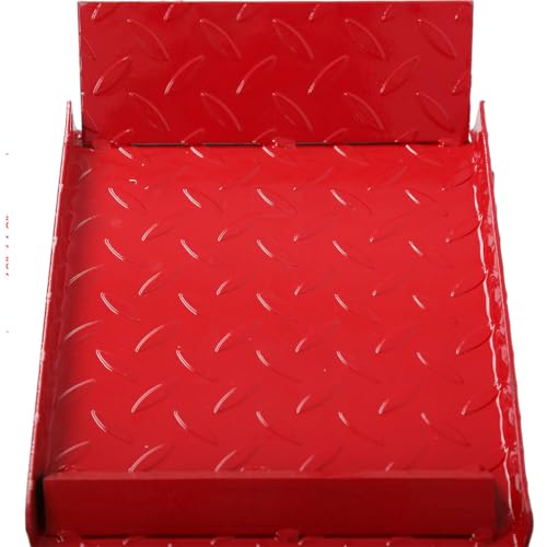 Auto Car Truck Service Ramps Lifts, 5 Ton Low Profile Hydraulic Car Ramps, Heavy Duty Hydraulic Vehicle Ramps Lift Ramp, Portable Car Ramps for Home Garage, Vehicle Auto Garage Repair,Red - color: Red