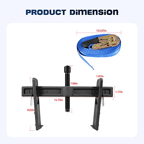 6980 Brake Drum and Rotor Puller Brake Hub Puller for Removing Brake Drums, Rotors, Drive Wheels, Gears, Flywheels, and Pulleys #717-6980