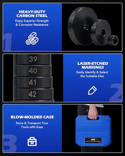 Orion Motor Tech 2 in 1 Blind Hole Bearing Puller & Bushing Press Kit, Complete Bearing & Bushing Service Kit with Bearing Race and Seal Puller, Bushing Driver Tools, Wheel Bearing Removal Tool Set