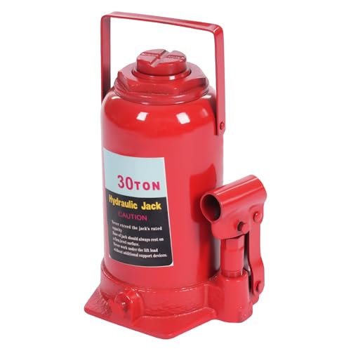 Low Profile Hydraulic Bottle Jack 30 Ton Air Hydraulic Bottle Car Jack with 3 Levers Truck Bottle Jack Welding Bottle Jacks w/Manual Handle 17.32" Max. Lifting Height for Auto | US Stock