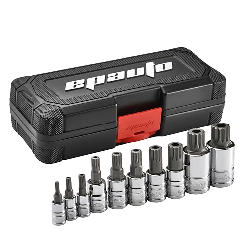 EPAuto 10-Piece XZN Triple Square Spline Bit Socket Set - size: Triple Square- 10 Pieces