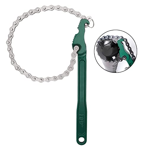 Jeemiter Heavy Duty Ratcheting Chain Wrench, 12 Inches Automotive Oil Fuel Filter Chain Wrench fits 1.5" to 6" Diameter Pliers Adjustable Removal Remover Tool - size: 12 Inch