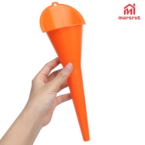 3pcs Oil Funnel Long Neck for Motorcycle Automotive Use, Skinny Multi Function Purpose for All Car Engine Gasoline Lubricants Water Diesel Fuel Kerosene Oils Other Liquids, Plastic Spill Saver Filling