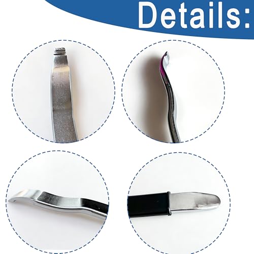 20" Tire Spoon for Trucks, Cars, Bikecycles, Motorcycles, Scooters, Tire Changing Tool Lever Pry Bar Bead Lifting Tool, Tire Mount and Demount Tool with Rubber Handle, Machine Tire Spoon