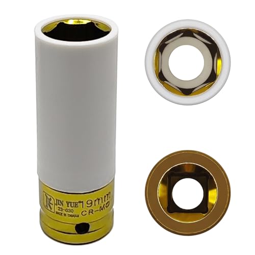 9PCS 25.5mm Wheel Lock Nut Remover Kit for Jeep (JK) - 19mm x 20mm Aluminum Wheel Nut Remover