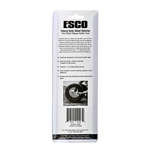 ESCO Pro Series Tire Patch Repair Roller Tool, Galvanized
