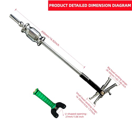Internal Bearing Puller Tool Double Headed Bearing Puller | Slide Hammer Bearing Puller with U-Shaped Bearing Disassembly Pullerand Expandable Collets 16-45mm Bearing Remover Tool